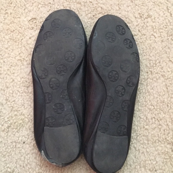 Tory Burch Minnie reva black leather ballet flats y2k - Picture 2 of 4